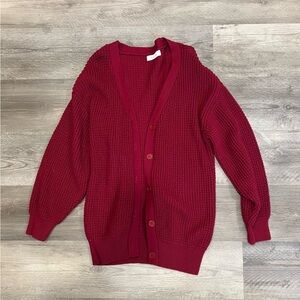 Women’s Burgundy Cardigan